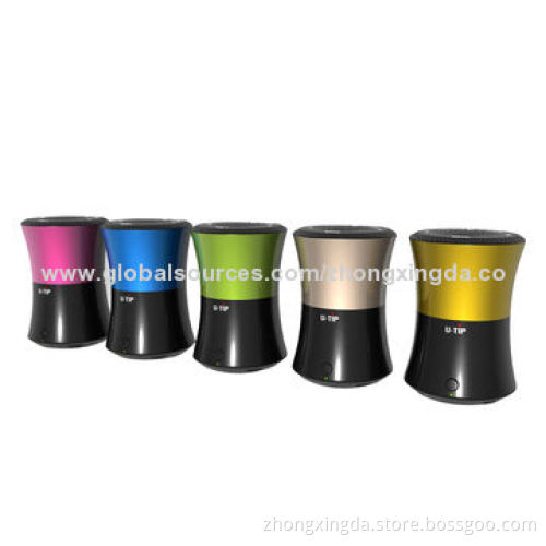 U-tip Round Mini Wireless Bluetooth Speakers with Bluetooth Version 3.0/30m Working Distance